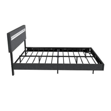 Zwevend bed Lissabon - 140x200cm - Kunstleer - Incl. LED - D, Verzenden, Nieuw