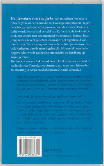 Het temmen van een feeks 9789044605617 William Shakespeare, Verzenden, Zo goed als nieuw, William Shakespeare
