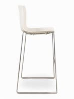 Arper Catifa 46 design barkruk, slede model, wit-chrome,..., Huis en Inrichting, Stoelen, Ophalen of Verzenden, Gebruikt, Wit