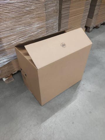Vouwdoos 715x445x600 mm dubbelgolf karton bruin fefco 0201, Zakelijke goederen, Partijgoederen en Retail | Verpakking en Verzending