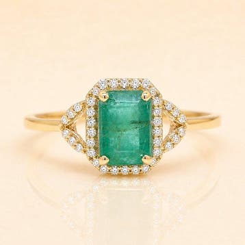 Zonder minimumprijs - Ring - 14 karaat Geel goud - 1.37ct., Nieuw
