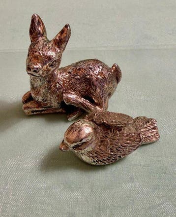 Regal Argenti & R.Argento - Beeldje - SPARROW and BAMBI Pair, Antiek en Kunst