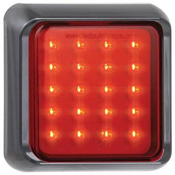 LED mistlicht met zwarte rand   | 12-24v | 40cm. kabel, Verzenden, Nieuw