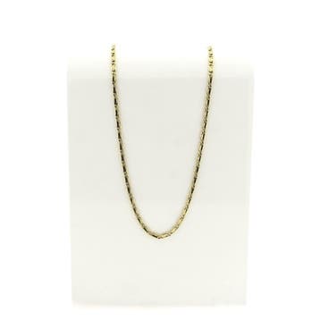 Gouden scroll schakelketting; Midas, Ophalen of Verzenden, Gebruikt, Goud, Goud