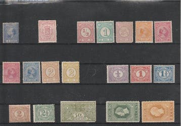 Nederland 1867/1945 - Partij ongebruikt op 15 grote, Gestempeld