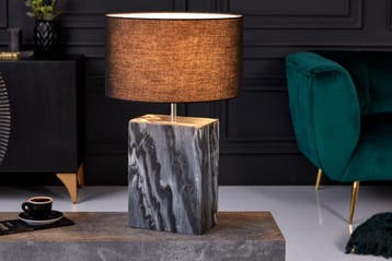 Tafellamp NOBLE 35 cm voet marmerzwart zonder lampenkap -, Huis en Inrichting, Ophalen of Verzenden, Nieuw