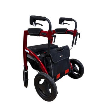 Rollz Motion 2.1 Small Ruby Red Rollator & Rolstoel in Één –, Ophalen of Verzenden, Gebruikt