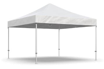 Easy up partytent 4x4m - Professional | Heavy duty PVC | Wit, Partytent, Nieuw, 4 tot 6 meter, 2 meter of meer