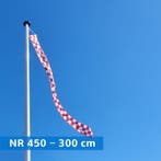 NR 450: Wimpel Noord Brabant GEBLOKT-300cm met stokje, Nieuw