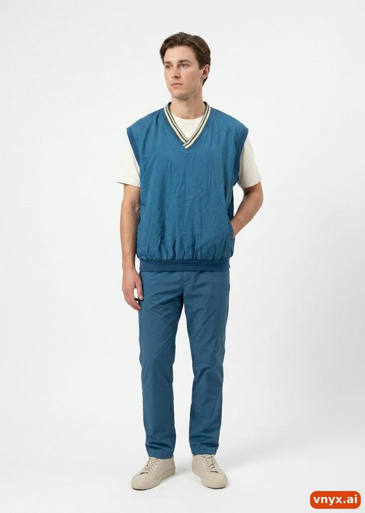 HAGGAR GOLF Bodywarmers Heren maat XL Blauw Vintage, Kleding | Heren, Truien en Vesten, Ophalen of Verzenden