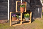 Decoratieve houten ring / vierkant – wandkast of houtopslag, Nieuw