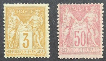 Frankrijk - Sage, selectie van 2 nieuwe postzegels* - Yvert, Gestempeld