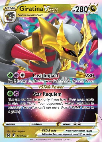 Giratina VSTAR 131/196 lost Origin, Ophalen of Verzenden, Nieuw, Losse kaart, Foil