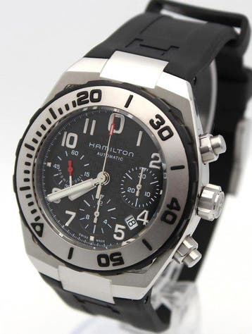 Hamilton - Khaki Navy Sub Auto Chrono Automatic - H78716333, Nieuw