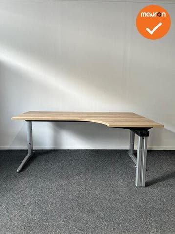 Ahrend Essa hoekbureau - Handmatig verstelbaar - 180x120c..., Werkplek, Ophalen of Verzenden, Gebruikt, Bureau