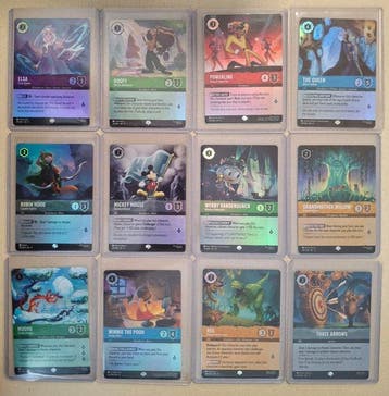 Disney Lorcana - 12 Mixed collection - Disney Lorcana, Nieuw