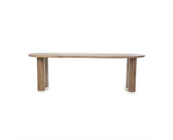 Eettafel Josh eiken organisch 250x110 cm - bruin | Eleonora, Ophalen of Verzenden, Nieuw