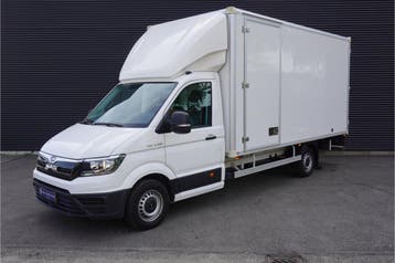 MAN TGE 3.180 180pk Automaat Bakwagen Apple Carplay Navi Meu, Automaat, Stof, Gebruikt, Euro 6