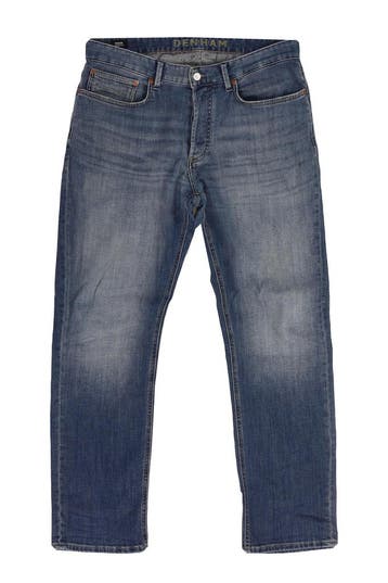 Denham Broek in maat W34 L32 Blauw, Kleding | Heren, Verzenden, Zo goed als nieuw, Blauw, Denham