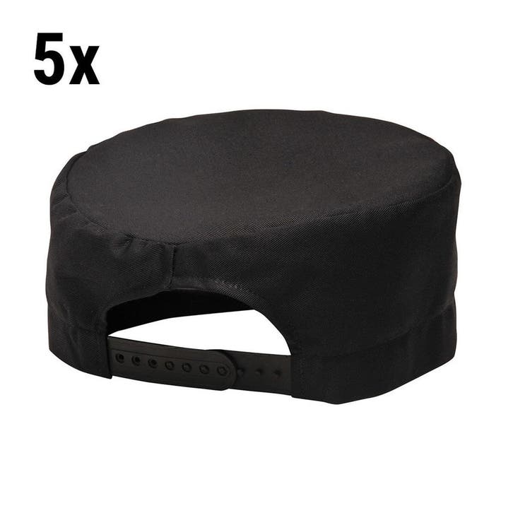 GGM Gastro | (5 stuks) Koksmuts - zwart | KKPW-S#SET |, Zakelijke goederen, Horeca | Keukenapparatuur, Verzenden