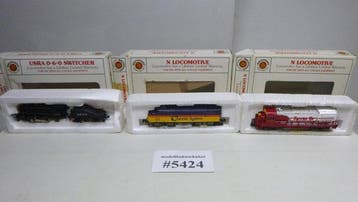 Bachmann N - Modeltrein locomotief (3) - 3 Amerikaanse, Nieuw
