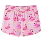 vidaXL Kindershorts met trekkoord 116 lichtroze, Verzenden, Nieuw