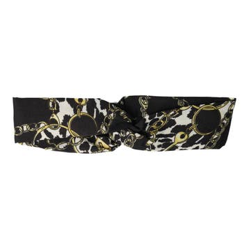 Haarband Twist 5cm – Ketting Panter Print – Gladde Stof –, Nieuw