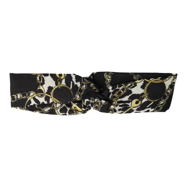 Haarband Twist 5cm – Ketting Panter Print – Gladde Stof –, Sieraden, Tassen en Uiterlijk, Uiterlijk | Haarverzorging