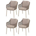 Puglia dining tuinstoel  latte Taste 4SO set van 4, Ophalen of Verzenden, Nieuw