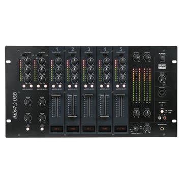DAP IMIX-7.2 USB 7Ch 6U install mixer, 2 zones, Muziek en Instrumenten, Verzenden, Nieuw