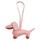 Teckel sleutel of tas hanger licht bruin, zwart, wit of roze, Verzenden, Nieuw, Dier of Natuur