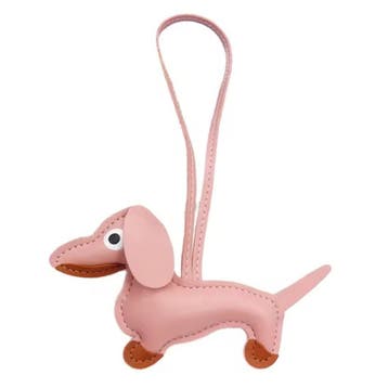 Teckel sleutel of tas hanger licht bruin, zwart, wit of roze, Verzenden, Nieuw, Dier of Natuur
