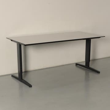 Aspa bureau, lichtgrijs blad, 160 x 80 cm, hoogte instelbaar, Ophalen of Verzenden, Nieuw