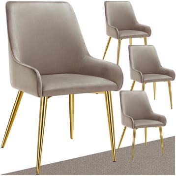 Eetkamerstoel Avane, fluweeloptiek, draagkracht 120 kg, Huis en Inrichting, Stoelen, Verzenden, Nieuw