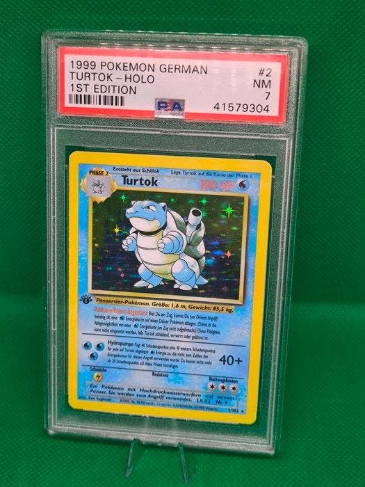 Pokémon - 1 Graded card - Turtok #2 First edition, Foil -, Hobby en Vrije tijd, Verzamelkaartspellen | Pokémon