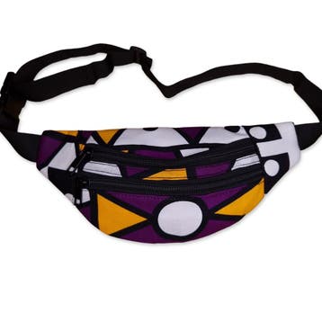Afrikaanse print heuptasje / Fanny pack - Paarse Samakaka -, Ophalen of Verzenden, Nieuw