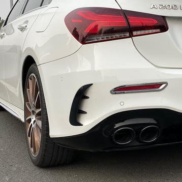 Aero Flaps zwart hinten geschikt voor Mercedes W177 A-Klasse