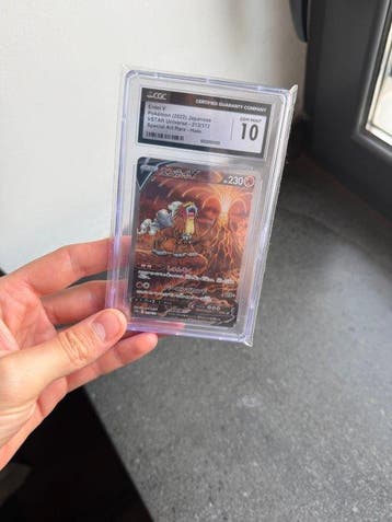 Pokémon - 1 Graded card - Entei 213/172 Full art, Foil,, Nieuw