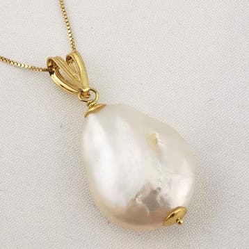 Parel - Argento 925 - Ketting met hanger - Italiaans