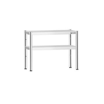 GGM Gastro | RVS etagère - dubbel - 800x370mm - in hoogte |, Verzenden, Nieuw in verpakking, RVS Meubilair