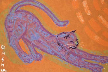 Japanese Woodblock Print “Embraced by Sunlight (Y ni