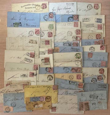 Noord-Duits Postgebied 1868/1869 - 41 gevouwen, Postzegels en Munten, Gestempeld