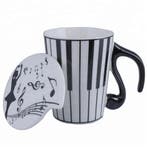 Keramiek mok Muzieknoot Piano (Mokken), Ophalen of Verzenden, Nieuw