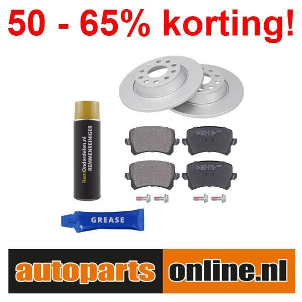 Remschijven + Remblokken Volkswagen (vw) Cc achterzijde, Auto-onderdelen, Besturing, Nieuw, Verzenden