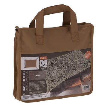 Camouflage schaduwdoek | Gardalux | 3 x 3 meter (Beige), Verzenden, Nieuw