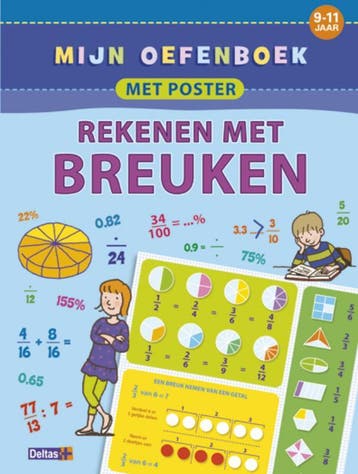 Mijn oefenboek met poster - Rekenen met breuken (9-11 j.) /, Verzenden, Zo goed als nieuw, Esther Wuyts