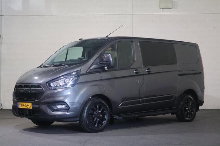 Ford Transit Custom 2.0 TDCI L1H1 Limited DC Automaat Marge, Auto's, Bestelauto's, Lease, Automaat, Zilver of Grijs, Financial lease