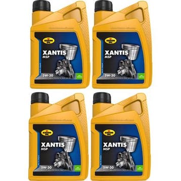 Kroon Oil Aanbieding: 4X Xantis Msp 5W30 1L, Verzenden, Nieuw