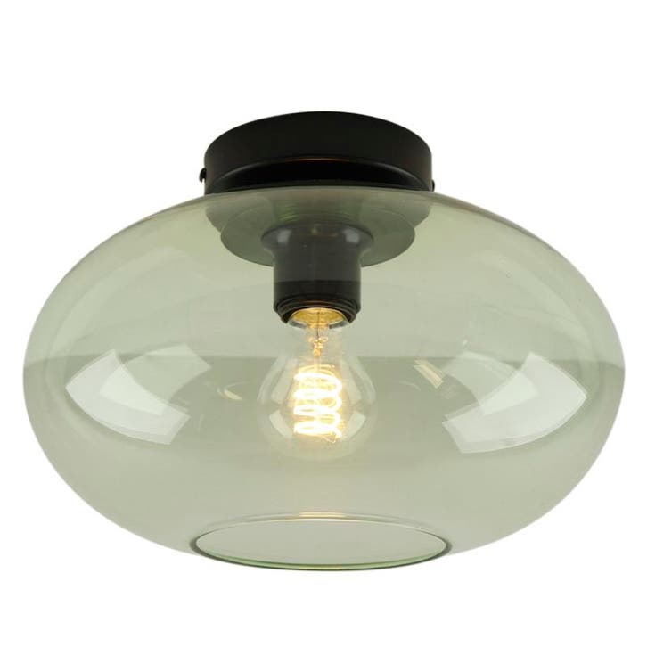 Design plafondlamp groen, Luca, Huis en Inrichting, Lampen | Plafondlampen, Nieuw, Glas, Ophalen of Verzenden