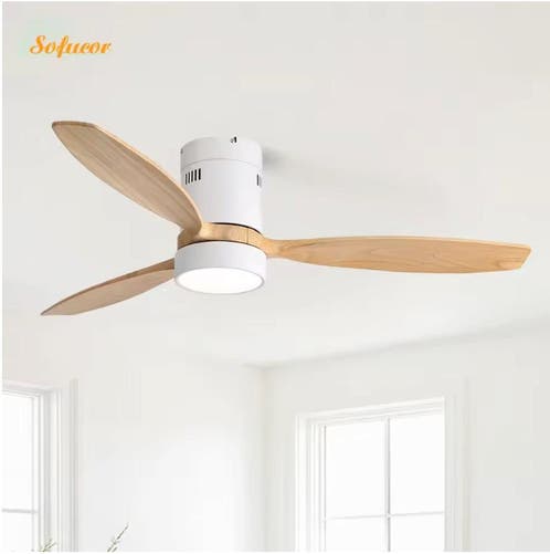 Plafondventilator Gennaro met verlichting - 58cm - 3 snelheden